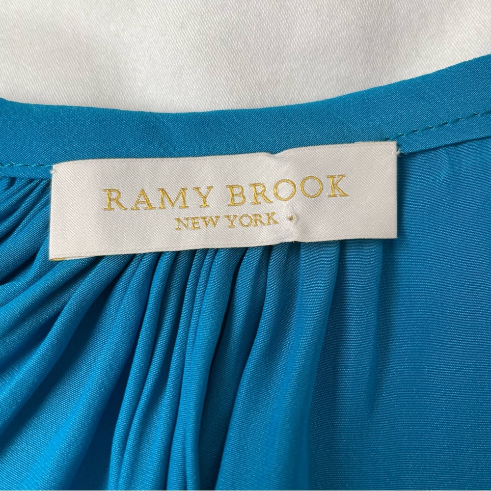 📛 SOLD📛 Ramy Brook Paris Dress Ocean Blue - Picture 6 of 8
